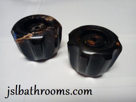 sepia brown marble tap head acrylic