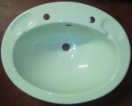 whisper green oval vanity bowl 2 tap