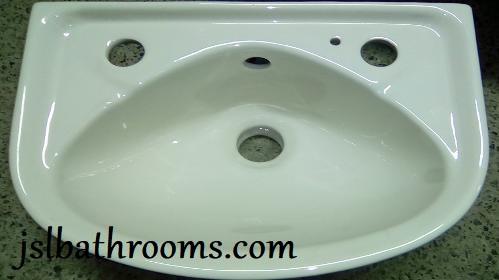 soft white cloakroom basin small hand