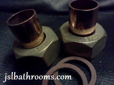 Three Quarter Inch Half Inch Reducers Brass Thread Nut Copper