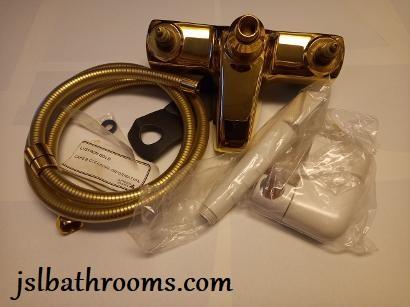 armitage shanks gold bath shower mixer