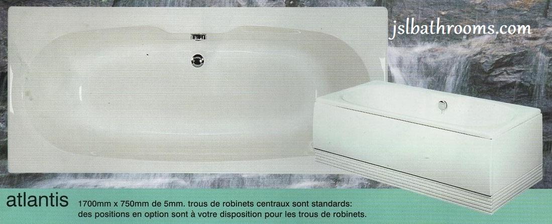 atlantis bath double ended extra wide