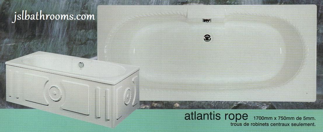 atlantis rope bath extra wide double end 1700 750