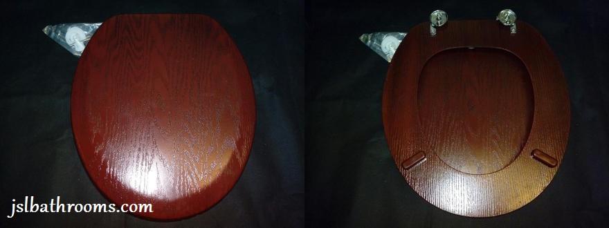 recycled wood toilet seat standard fit