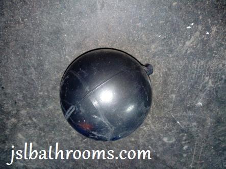 black fanny ball float toilet cistern round