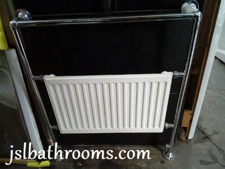 1000mm chrome classic towel radiator rail 950mm