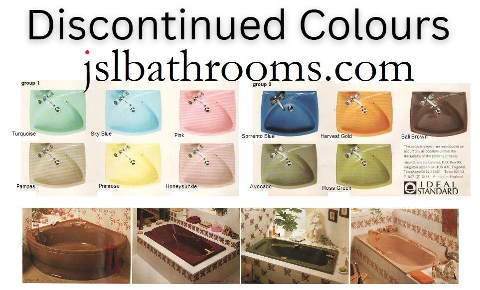 bathroom colours 1960s 1970s 1980s 1990s