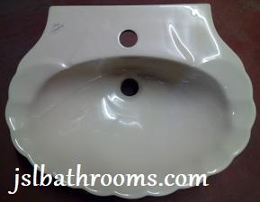 Honeysuckle shell wall basin small ideal standard