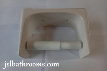 pergamon soft white ceramic toilet roll holder