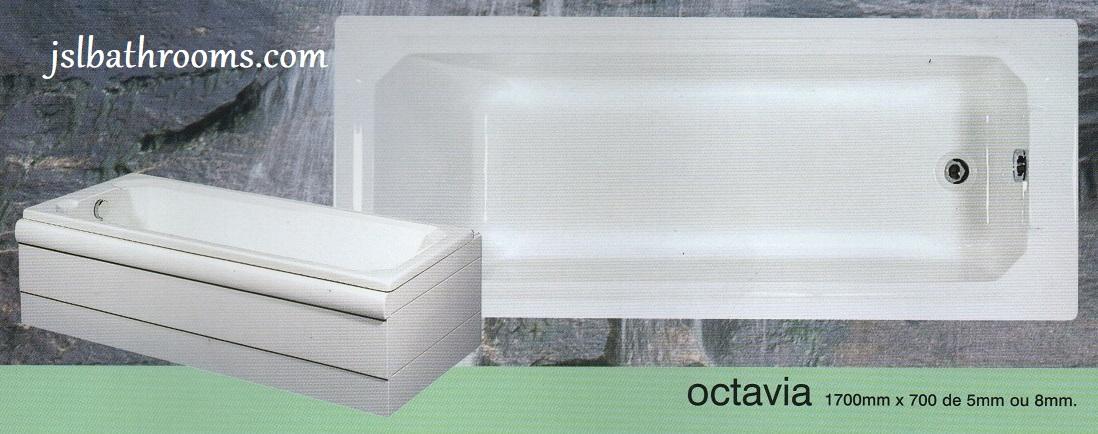 new art deco bath 1700 700mm octavia uk