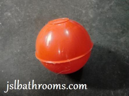 orange ball float cistern toilet round