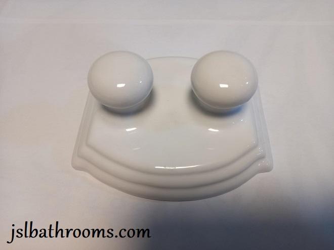 ceramic twin double robe hook wall