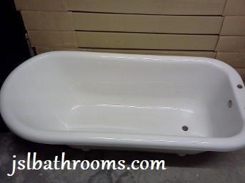 single ended Roll Top Clearwater freestanding bath