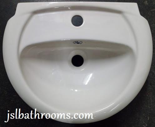 pergamon soft white cloakroom basin