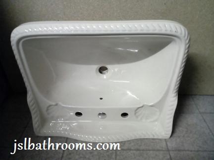 champagne rope edged twist basin