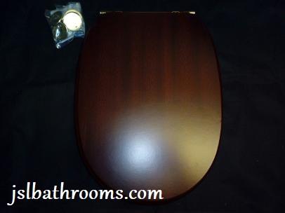 rothesay long wood toilet seat mahogany