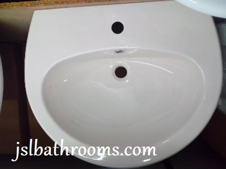 serel old english white soft sink basin