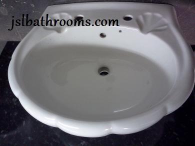 qualcast shell bathroom basin sink uk