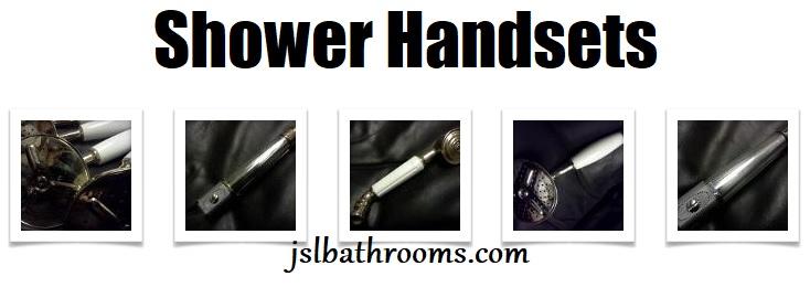 shower handsets black white chrome gold telephone