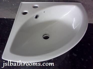 corner basin small sink 380 bathroom ensuite