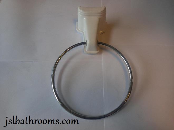 vintage imperial oxford ceramic wall towel ring